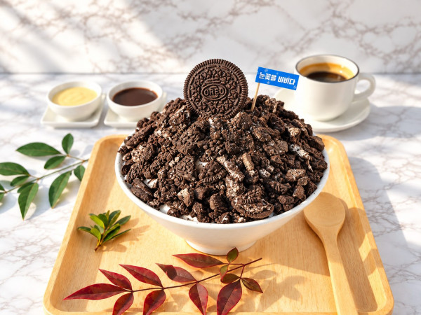 오레오 쿠키 눈꽃빙수