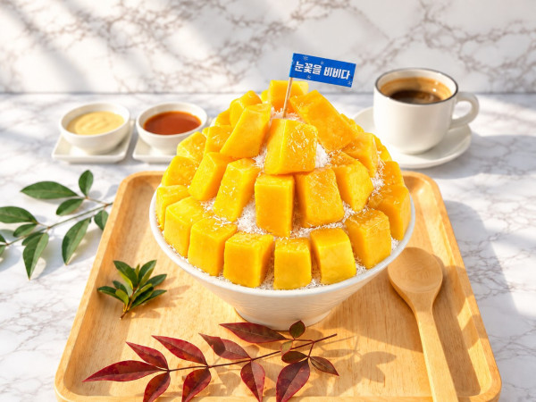 애플망고 눈꽃빙수
